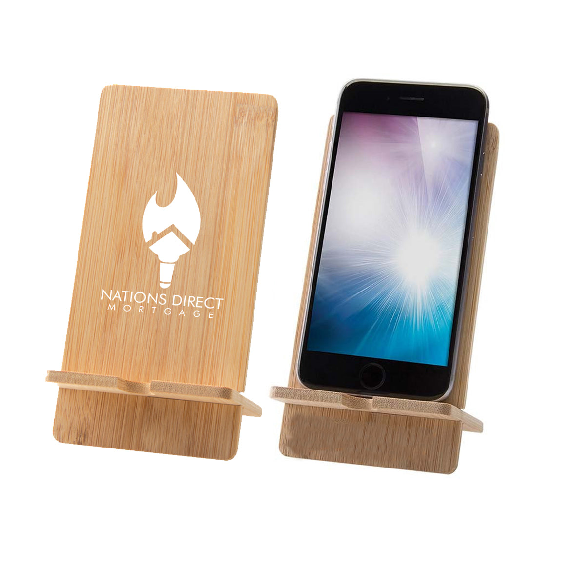 Bamboo Wood Cell Phone Stand