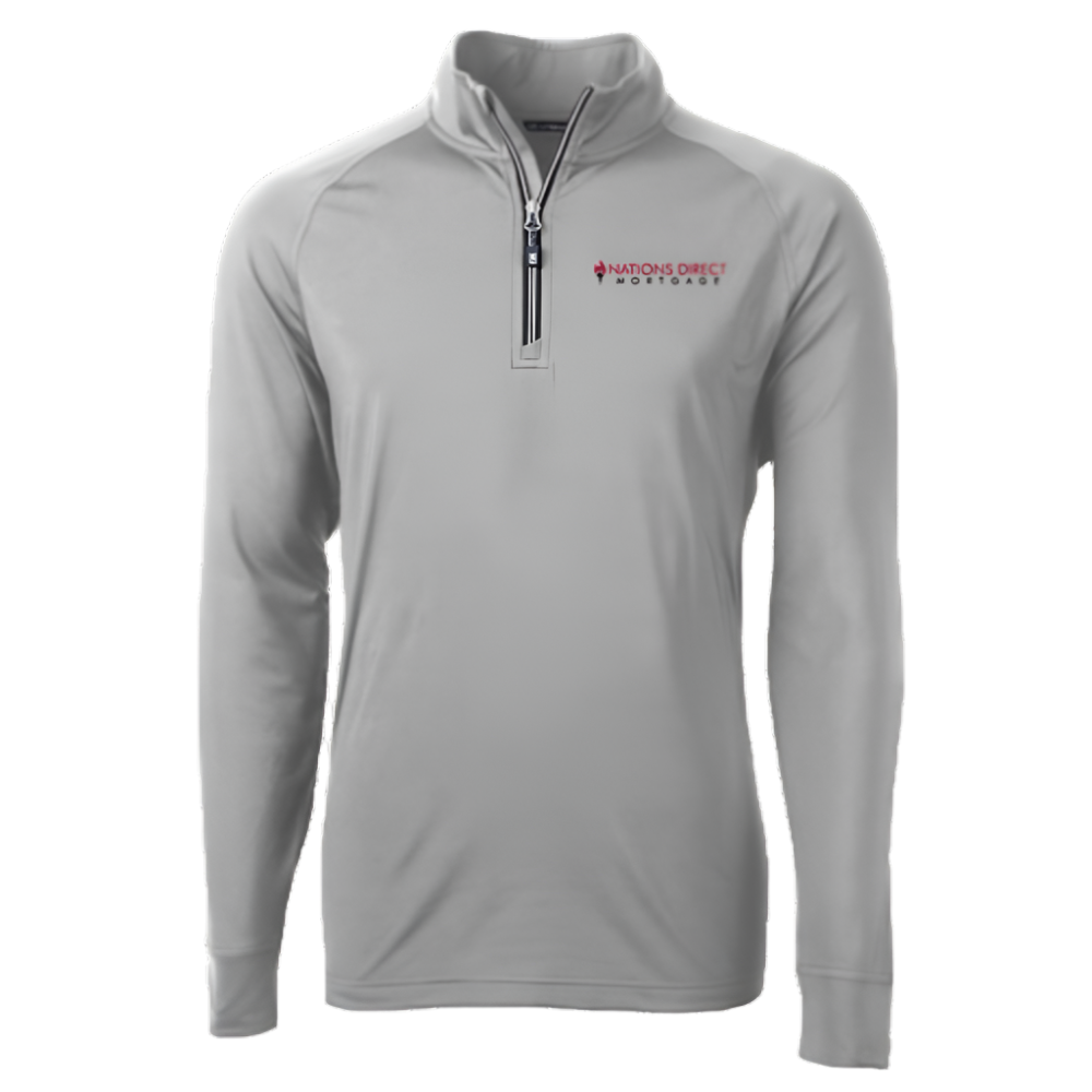 Cutter & Buck Men's Adapt Eco Knit Stretch Recycled Quarter Zip Pullover