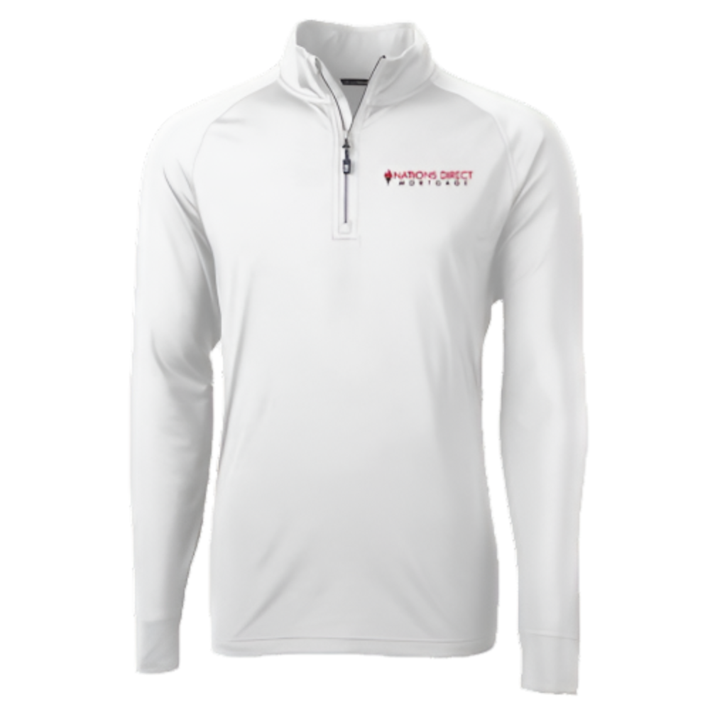 Cutter & Buck Men's Adapt Eco Knit Stretch Recycled Quarter Zip Pullover